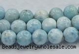 CLR17 15.5 inches 10mm round grade A natural larimar gemstone beads
