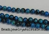 CLR300 15.5 inches 4mm round dyed larimar gemstone beads