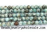 CLR622 15.5 inches 10mm round larimar gemstone beads