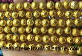 CLV554 15.5 inches 10mm round plated lava beads wholesale