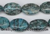 CMB49 15.5 inches 15*20mm oval dyed natural medical stone beads