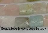 CMG180 15.5 inches 8*10mm faceetd rectangle morganite beads
