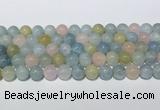 CMG442 15.5 inches 10mm round morganite gemstone beads wholesale