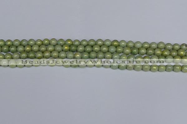 CMJ980 15.5 inches 4mm round Mashan jade beads wholesale