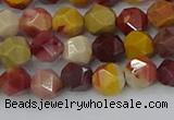 CMK324 15.5 inches 6mm faceted nuggets mookaite gemstone beads