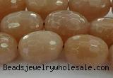 CMS1101 15.5 inches 13*18mm faceted rice moonstone gemstone beads