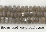 CMS1662 15.5 inches 6*13mm - 8*14mm faceted tyre moonstone beads