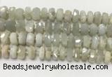 CMS1768 15.5 inches 6*10mm - 8*11mm faceted tyre moonstone beads