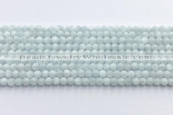 CMS2143 15 inches 4mm round blue moonstone beads