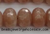 CMS954 15.5 inches 10*14mm faceted rondelle A grade moonstone beads