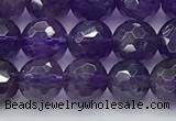 CNA1175 15.5 inches 6mm faceted round natural amethyst beads