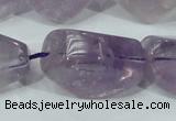 CNA202 15.5 inches 18*30mm faceted nugget natural amethyst beads