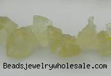 CNG1116 15.5 inches 8*12mm - 13*18mm nuggets lemon quartz beads
