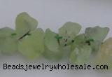 CNG1120 15.5 inches 8*12mm - 13*18mm nuggets green rutilated quartz beads