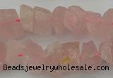 CNG1132 15.5 inches 8*12mm - 13*18mm nuggets rose quartz beads