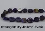 CNG2769 15.5 inches 20*22mm - 22*26mm freeform agate beads CNG2769 15.5 inches 20*22mm - 22*26mm freeform agate beads