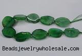 CNG2779 15.5 inches 30*35mm - 35*40mm freeform agate beads