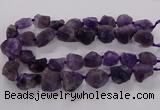 CNG3423 15.5 inches 15*20mm - 20*30mm nuggets amethyst beads