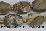 CNG3528 15.5 inches 13*18mm - 15*20mm faceted nuggets devil jasper beads