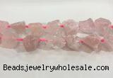 CNG3560 15.5 inches 18*20mm - 25*30mm nuggets rough rose quartz beads
