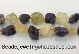 CNG3577 18*20mm - 25*30mm nuggets rough mixed quartz beads CNG3577 18*20mm - 25*30mm nuggets rough mixed quartz beads