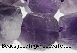 CNG3720 15.5 inches 10*14mm - 12*16mm nuggets rough amethyst beads CNG3720 15.5 inches 10*14mm - 12*16mm nuggets rough amethyst beads