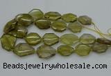 CNG5284 15.5 inches 20*30mm - 35*45mm faceted freeform lemon quartz beads