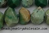 CNG5329 15.5 inches 12*16mm - 15*20mm faceted nuggets African jade beads