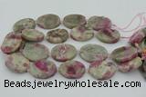 CNG5744 15.5 inches 25*35mm - 30*40mm freeform pink tourmaline beads