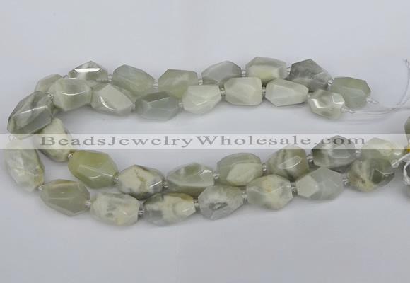 CNG5833 15.5 inches 12*16mm - 15*25mm faceted nuggets moonstone beads