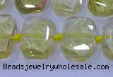 CNG5882 15.5 inches 10*14mm - 12*16mm faceted freeform lemon quartz beads