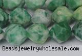 CNG6116 15.5 inches 8mm faceted nuggets Qinghai jade beads