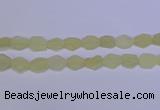 CNG6356 15.5 inches 14*18mm - 16*22mm freeform matte lemon quartz beads