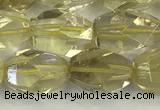 CNG6954 10*14mm - 12*16mm faceted nuggets lemon quartz beads