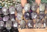 CNG7777 15.5 inches 13*18mm - 15*25mm faceted freeform amethyst beads