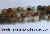CNG8141 15.5 inches 8*12mm nuggets striped agate beads wholesale