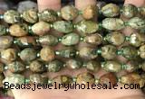 CNG8539 15.5 inches 8*10mm - 9*13mm faceted nuggets rhyolite beads