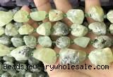 CNG8663 12*16mm - 18*25mm nuggets green rutilated quartz beads