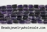 CNG8848 15.5 inches 8*12mm - 10*16mm nuggets matte amethyst beads