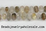 CNG8901 10*25mm - 14*30mm faceted nuggets scenic quartz beads CNG8901 10*25mm - 14*30mm faceted nuggets scenic quartz beads