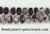 CNG8904 10*25mm - 14*30mm faceted nuggets tourmaline beads CNG8904 10*25mm - 14*30mm faceted nuggets tourmaline beads