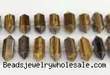 CNG8918 10*25mm - 15*30mm faceted nuggets yellow tiger eye beads CNG8918 10*25mm - 15*30mm faceted nuggets yellow tiger eye beads