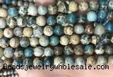 CNI402 15.5 inches 8mm round blue impression jasper beads