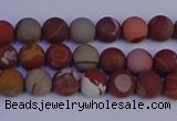 CNJ300 15.5 inches 4mm round matte noreena jasper beads wholesale