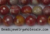 CNJ310 15.5 inches 8mm faceted round noreena jasper beads