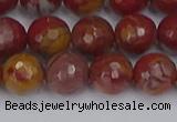 CNJ311 15.5 inches 10mm faceted round noreena jasper beads