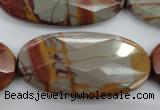 CNJ53 15.5 inches 25*50mm faceted oval noreena jasper beads