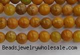 COJ600 15.5 inches 4mm round orpiment jasper beads wholesale