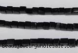 CON30 15.5 inches 4*4mm cube black onyx gemstone beads