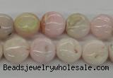 COP07 15.5 inches 13mm flat round natural pink opal beads wholesale